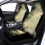 Wolf Howling At The Full Moon Print Universal Fit Car Seat Covers