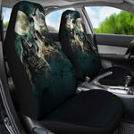 Wolves Howling At The Moon Universal Fit Car Seat Covers GearFrost