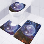 Woman Space Yin Yang Painting Print 3 Piece Bath Mat Set