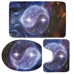 Woman Space Yin Yang Painting Print 3 Piece Bath Mat Set