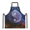 Woman Space Yin Yang Painting Print Apron