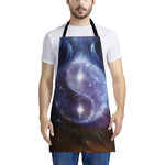 Woman Space Yin Yang Painting Print Apron