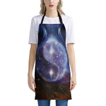 Woman Space Yin Yang Painting Print Apron