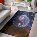 Woman Space Yin Yang Painting Print Area Rug