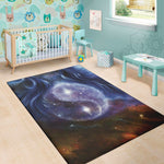 Woman Space Yin Yang Painting Print Area Rug