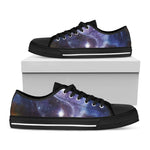 Woman Space Yin Yang Painting Print Black Low Top Shoes