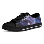 Woman Space Yin Yang Painting Print Black Low Top Shoes