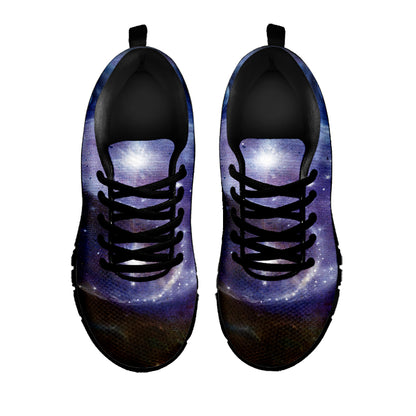 Woman Space Yin Yang Painting Print Black Sneakers