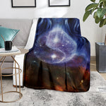 Woman Space Yin Yang Painting Print Blanket