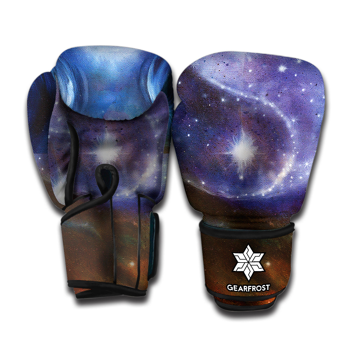 Woman Space Yin Yang Painting Print Boxing Gloves