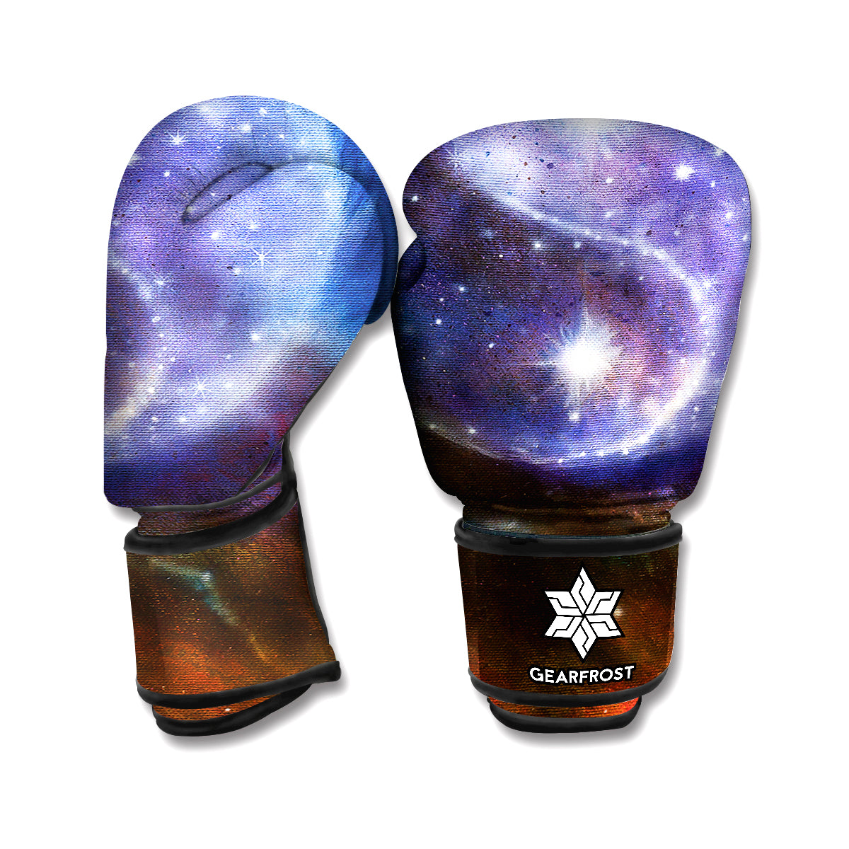 Woman Space Yin Yang Painting Print Boxing Gloves