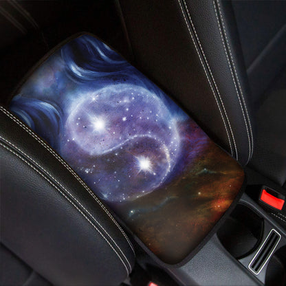 Woman Space Yin Yang Painting Print Car Center Console Cover