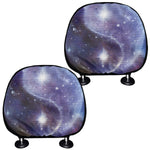 Woman Space Yin Yang Painting Print Car Headrest Covers