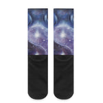 Woman Space Yin Yang Painting Print Crew Socks