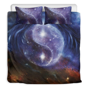 Woman Space Yin Yang Painting Print Duvet Cover Bedding Set