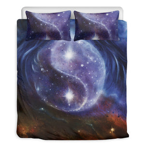 Woman Space Yin Yang Painting Print Duvet Cover Bedding Set