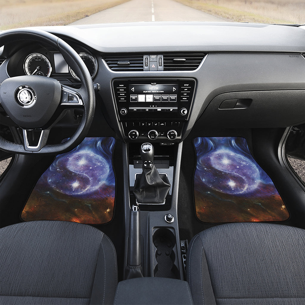 Woman Space Yin Yang Painting Print Front and Back Car Floor Mats