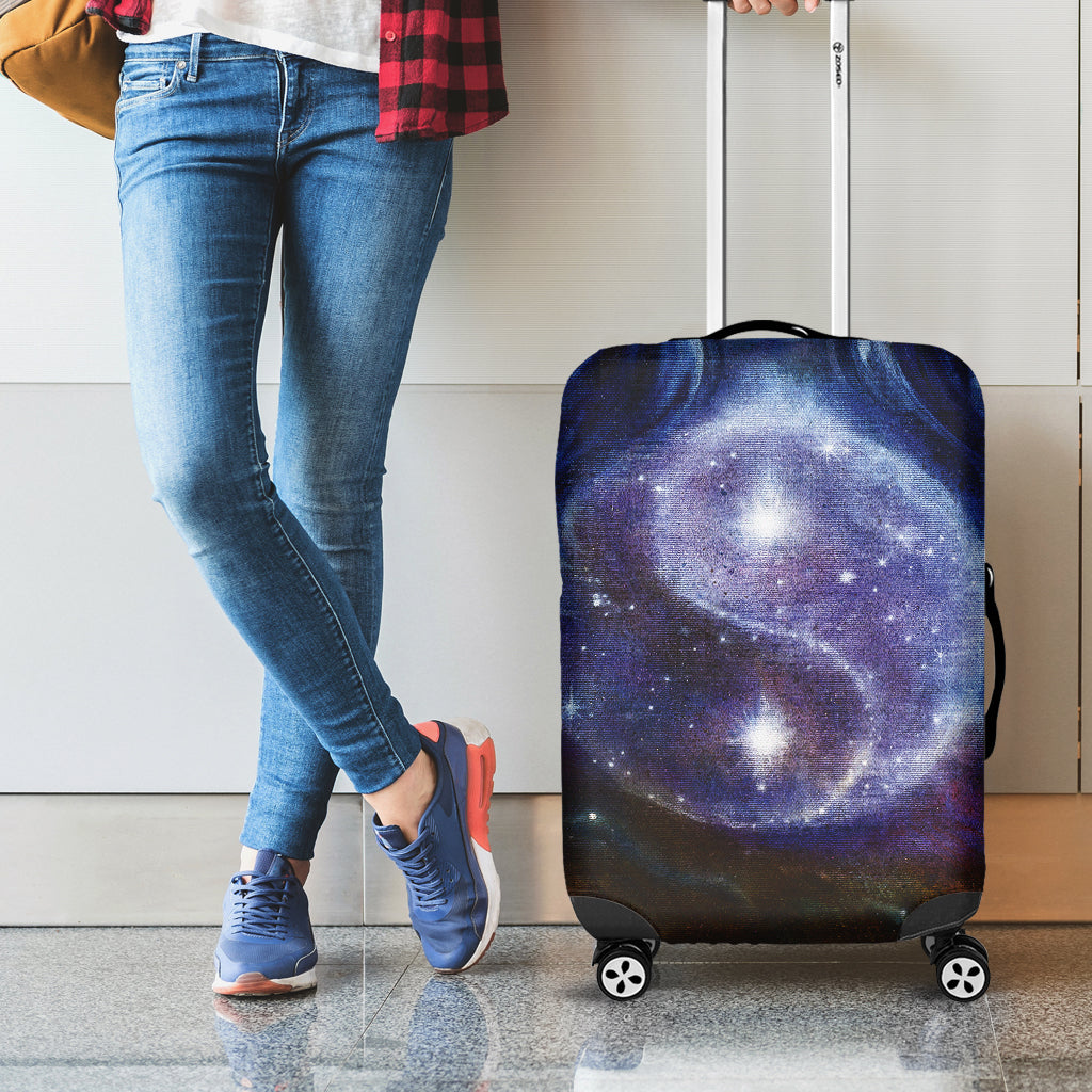 Woman Space Yin Yang Painting Print Luggage Cover