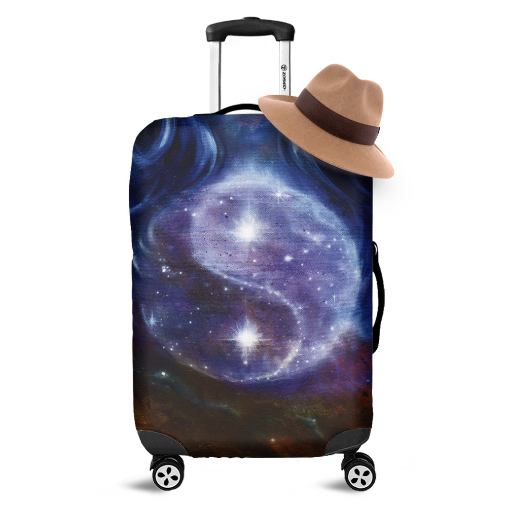Woman Space Yin Yang Painting Print Luggage Cover