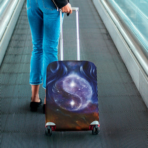 Woman Space Yin Yang Painting Print Luggage Cover