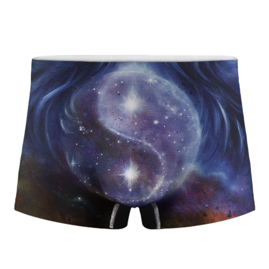 Woman Space Yin Yang Painting Print Men's Boxer Briefs