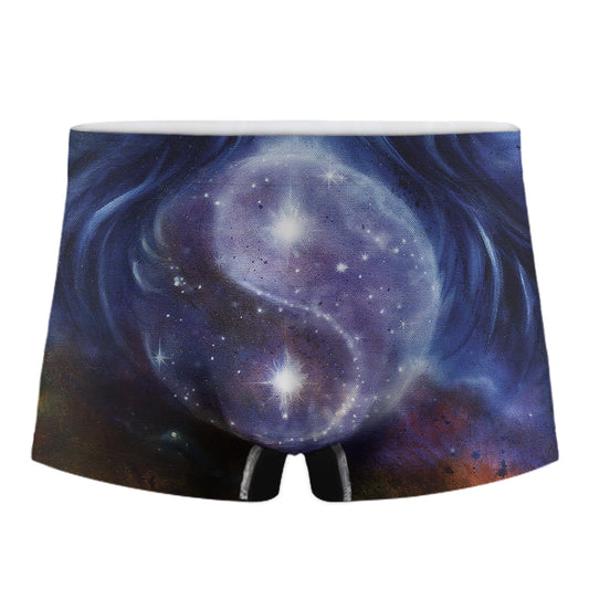 Woman Space Yin Yang Painting Print Men's Boxer Briefs