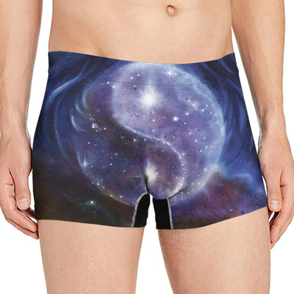 Woman Space Yin Yang Painting Print Men's Boxer Briefs