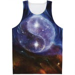 Woman Space Yin Yang Painting Print Men's Tank Top