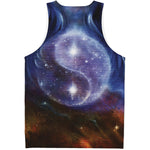 Woman Space Yin Yang Painting Print Men's Tank Top