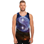 Woman Space Yin Yang Painting Print Men's Tank Top