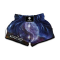 Woman Space Yin Yang Painting Print Muay Thai Boxing Shorts