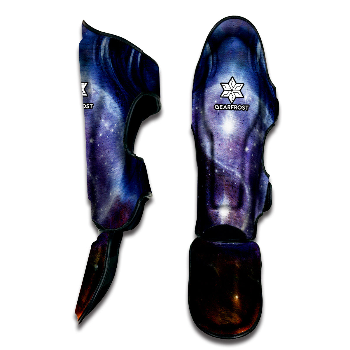 Woman Space Yin Yang Painting Print Muay Thai Shin Guard