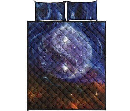 Woman Space Yin Yang Painting Print Quilt Bed Set