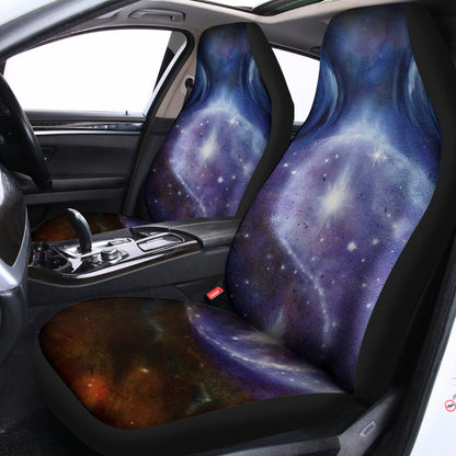 Woman Space Yin Yang Painting Print Universal Fit Car Seat Covers