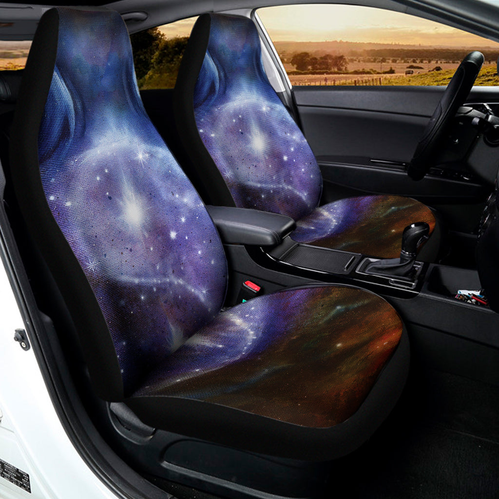 Woman Space Yin Yang Painting Print Universal Fit Car Seat Covers