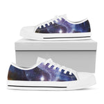 Woman Space Yin Yang Painting Print White Low Top Shoes