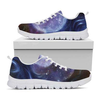 Woman Space Yin Yang Painting Print White Sneakers
