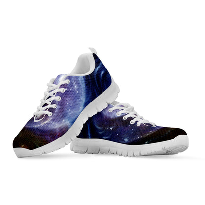 Woman Space Yin Yang Painting Print White Sneakers