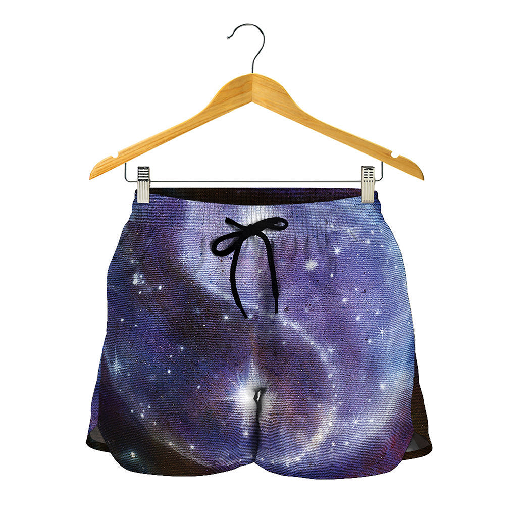 Woman Space Yin Yang Painting Print Women's Shorts