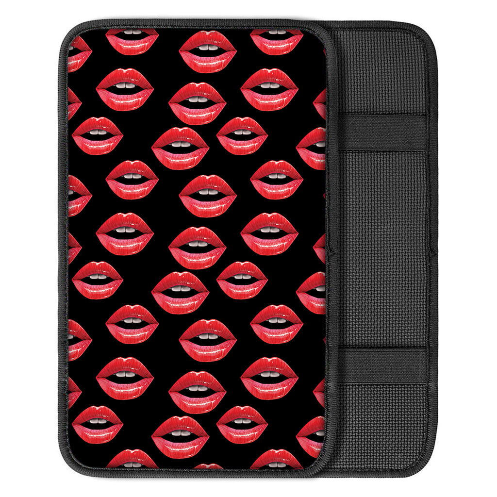 Women's Lips Pattern Print Car Center Console Cover