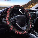 Women's Lips Pattern Print Car Steering Wheel Cover