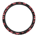Women's Lips Pattern Print Car Steering Wheel Cover