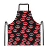 Women's Lips Pattern Print Apron