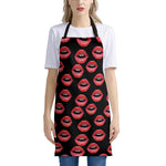 Women's Lips Pattern Print Apron