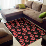Women's Lips Pattern Print Area Rug