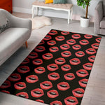 Women's Lips Pattern Print Area Rug