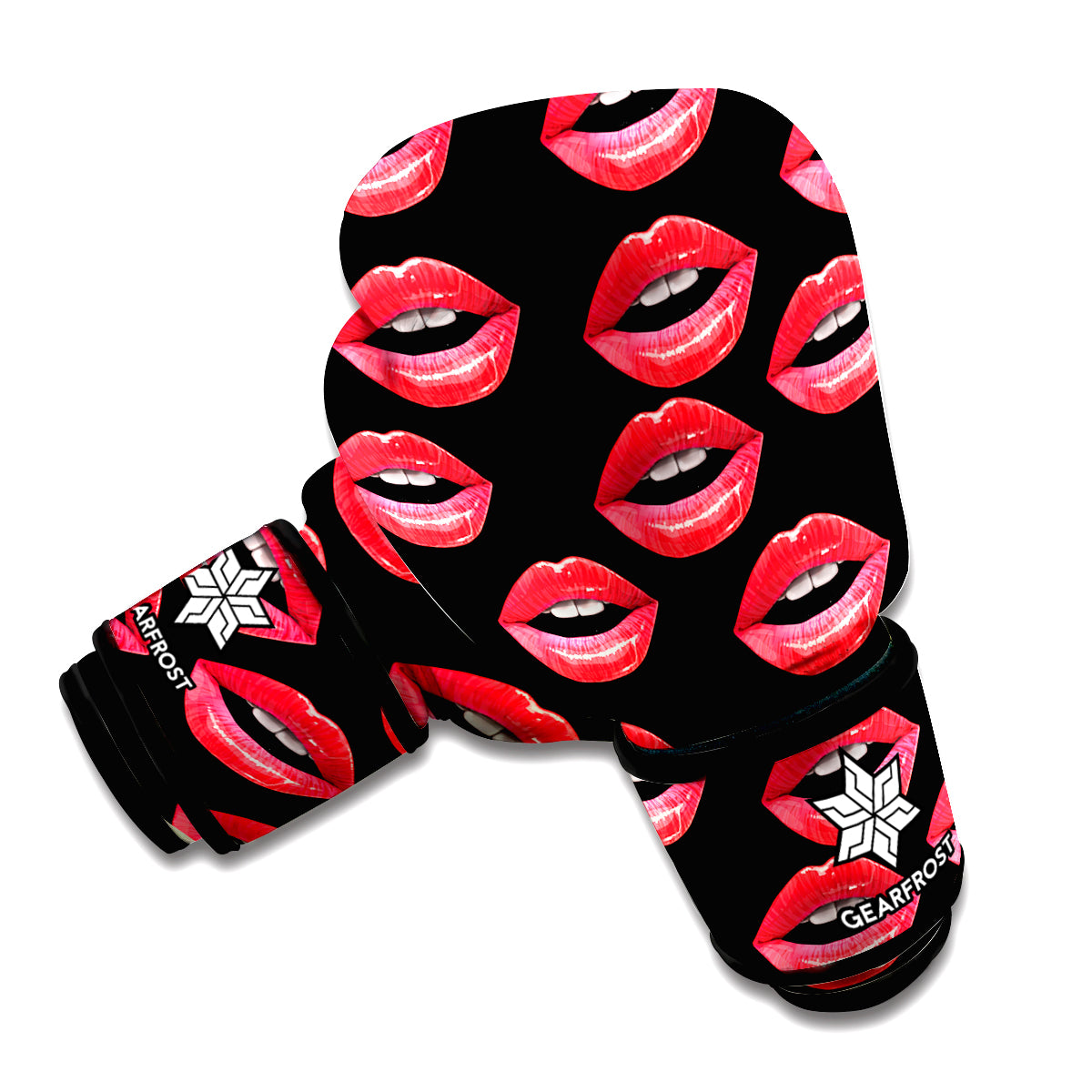 Women's Lips Pattern Print Boxing Gloves
