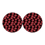 Women's Lips Pattern Print Car Coasters