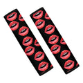 Women's Lips Pattern Print Car Seat Belt Covers