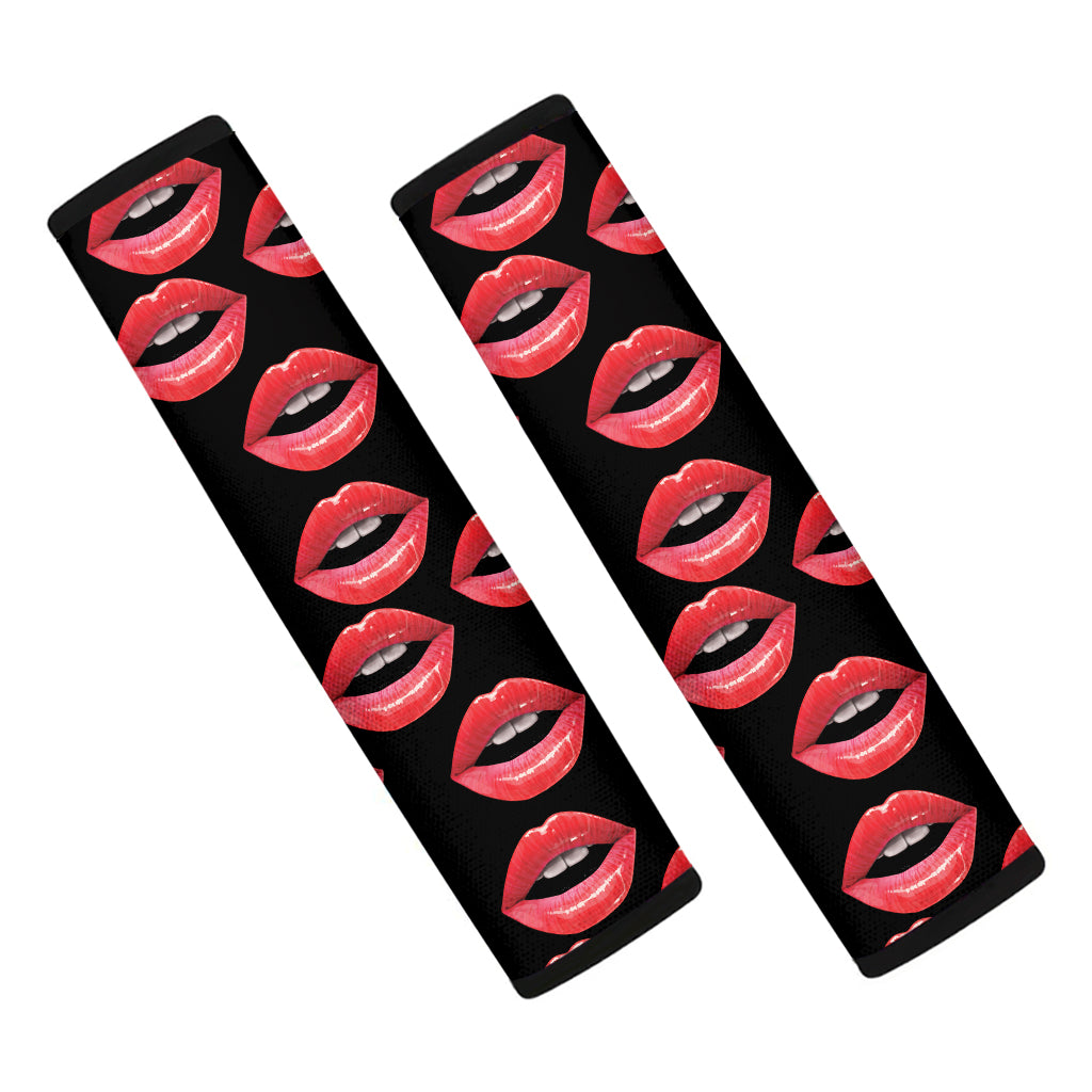 Women's Lips Pattern Print Car Seat Belt Covers